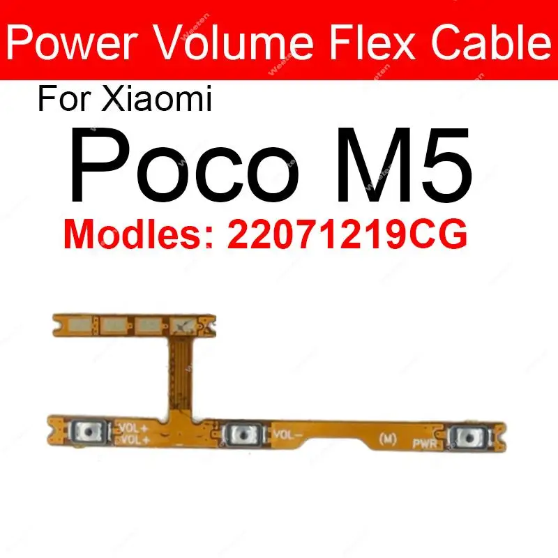 Power Volume Side Button Flex Cable Ribbon Replacement Parts