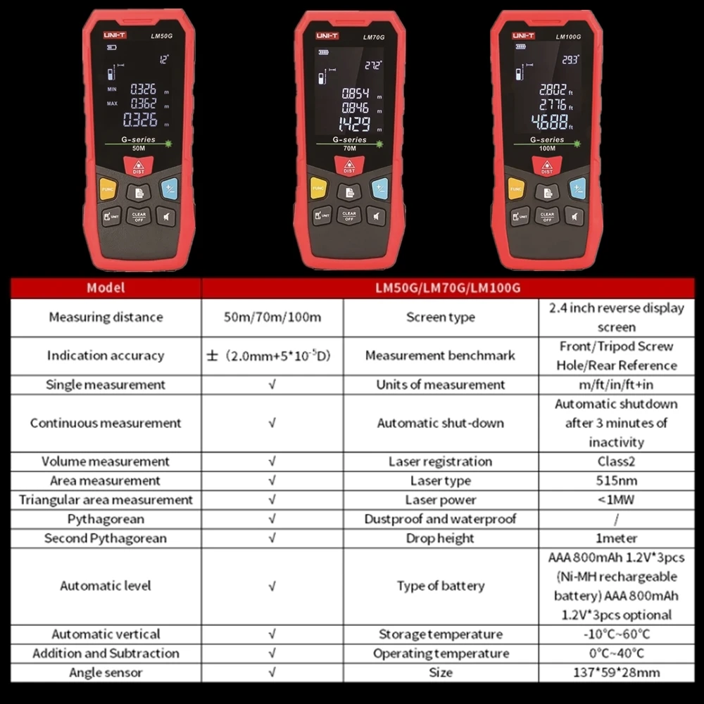 uni t lm50g handheld verde laser rangefinder regua 01