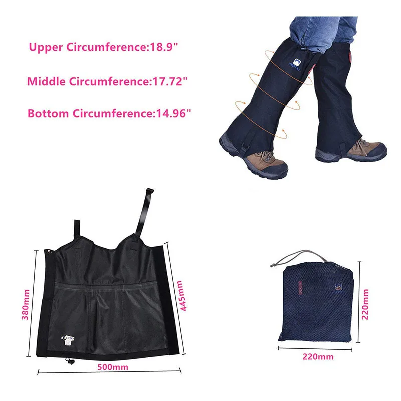 

Anti Bite Snake Guard Leg Protection Gaiter Cover Hiking Camping Outdoor Dust Proof Anti-sand For Skiing Trekking Fishing