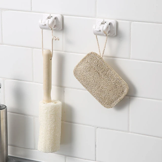 2 db Beállított Fehér Függő Klip Állítható Függönyrúd Akasztra Ragasztó Szorító Szorítóhorog Törülköző Tartó Állvány Fal Konzol Nincs Fúrás - Image 3