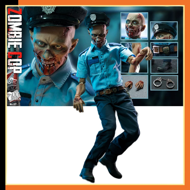 

In Stock 7cc Toys No07 1/6 Male Soldier Zombie Cop High Quality Full Set 12'' Action Figures Model In Stock For Fans Collection