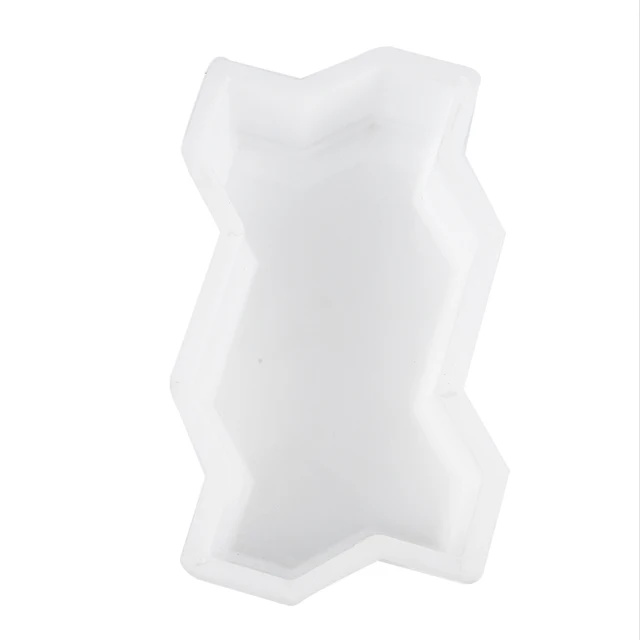 1Pc Diy Burkolat -Burkolat Tégla Penészhullámok Alakú Séta Készítő Újrahasznosítható Betonútkészítő Penész Lépcsőzetes A Gyep Udvari Kertjéhez - Image 4