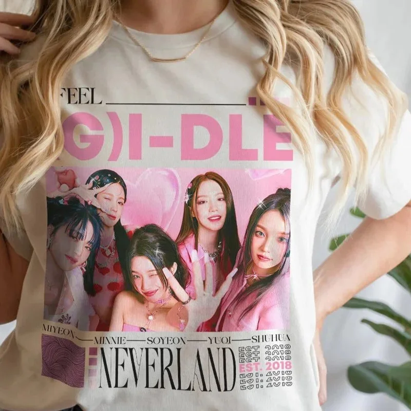 GIDLE T Shirt I Am FREE TY World Tour Merch T-shirt (G)I-DLE Fans