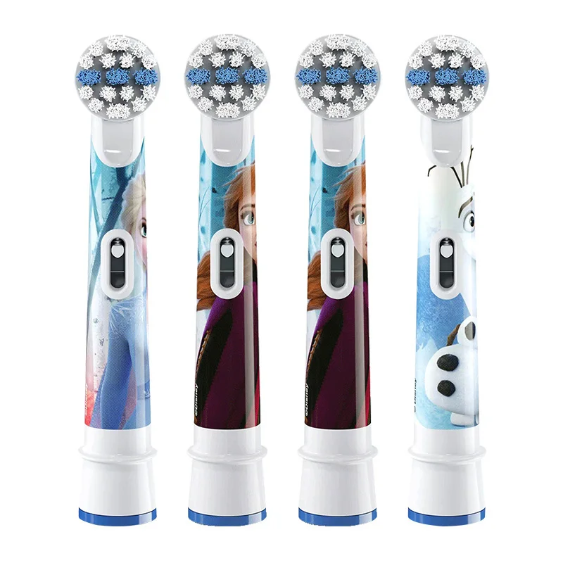 Oral b Miúdo Substituição Cabeças de Escova Congelado e Princesa Design para Menina Completamente Limpo Dentes Brsitle Macio para Crianças Escova Recarga