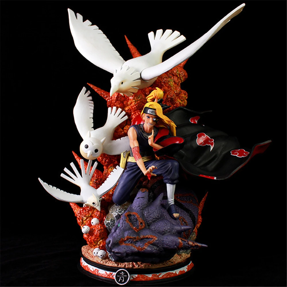 

40 см аниме Akatsuki Deidara Battle Ver. GK ПВХ экшн-фигурка игра Статуя Коллекционная модель детские игрушки куклы Подарки