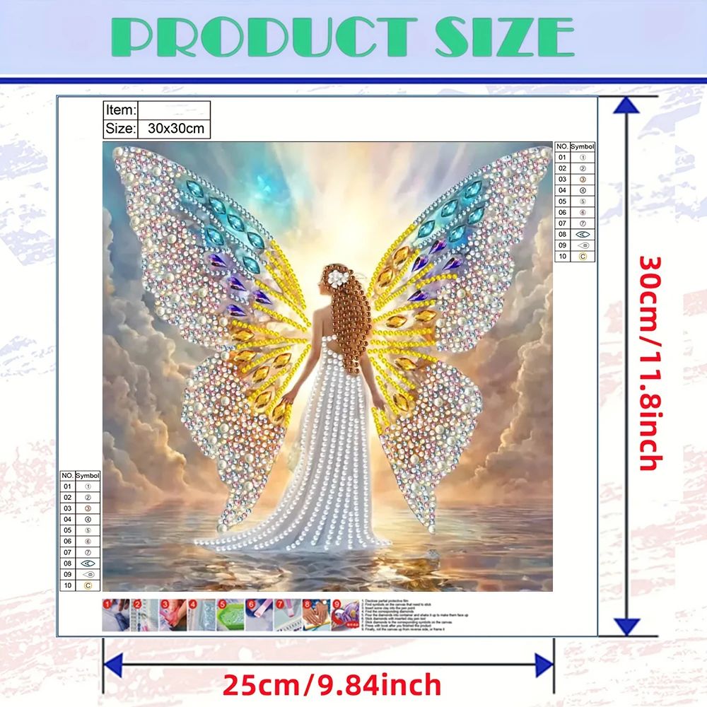 Homfun-ダイヤモンド絵画、5d、DIY、DIY、DIY、DIY、特別な形