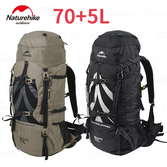 Naturehike sırt çantası 70 litre kamp yürüyüş Trekking çanta açık sırt  çantası seyahat su geçirmez kapak büyük kapasiteli 70 + 5L - AliExpress