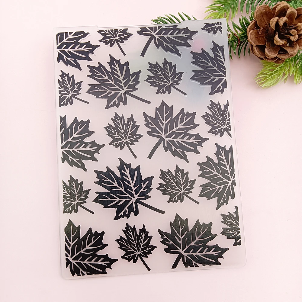 Embossing Folder Alinacutle Embossing Folder Leaf Flower Heart Scrapbooking handmade Paper Craft Embossed Panels