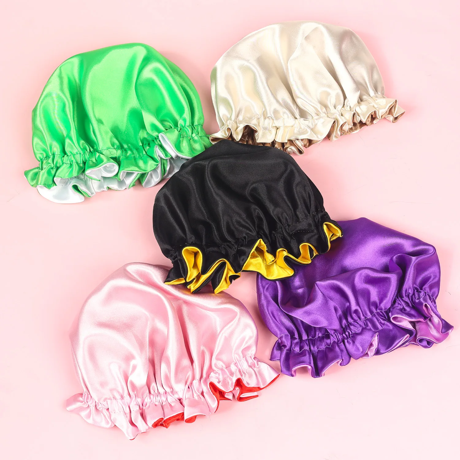 Child Girl Satin Silk Sleeping Cap for Children Baby Hair Bonnet for Sleeping Baby Silk Bonnet Double Layer Octopus Hair Cap Sb9ee5a2be43b4ab4997035a8209fe205c