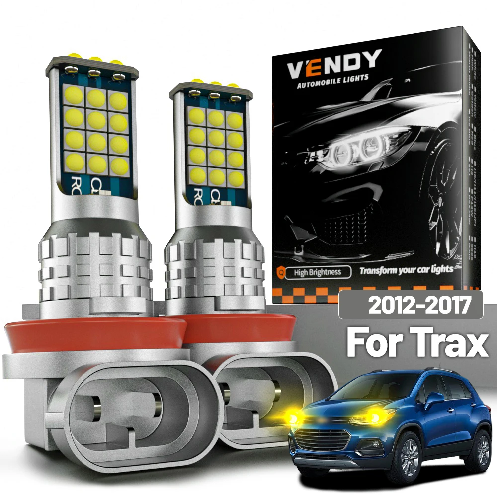 2pcs LED 안개등 쉐보레 트랙스 2012-2017 2013 2014 2015 2016 캔버스 액세서리