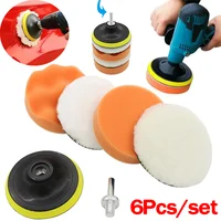 3-7Inch Car Polishing Sponges Kit Detailing Brushes Car Headlight Restoration Polish Pad Abrasive Disc Sponge Foam Pads Polisher 1