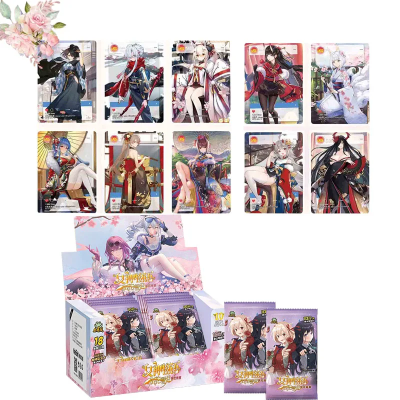 

Goddess Story Collection Cards Booster Box Pink Ns 10m05 Offline Pr Ssr Metal Toys For Children Table Party Games Trading Cards