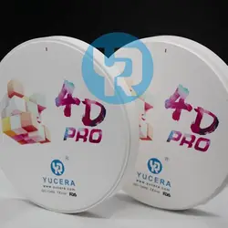 4D Denture Material Zirconia Multilayer Block 4D Multilayer 8 Layers 98mm Gradient Color Cad Cam System for Dental Lab