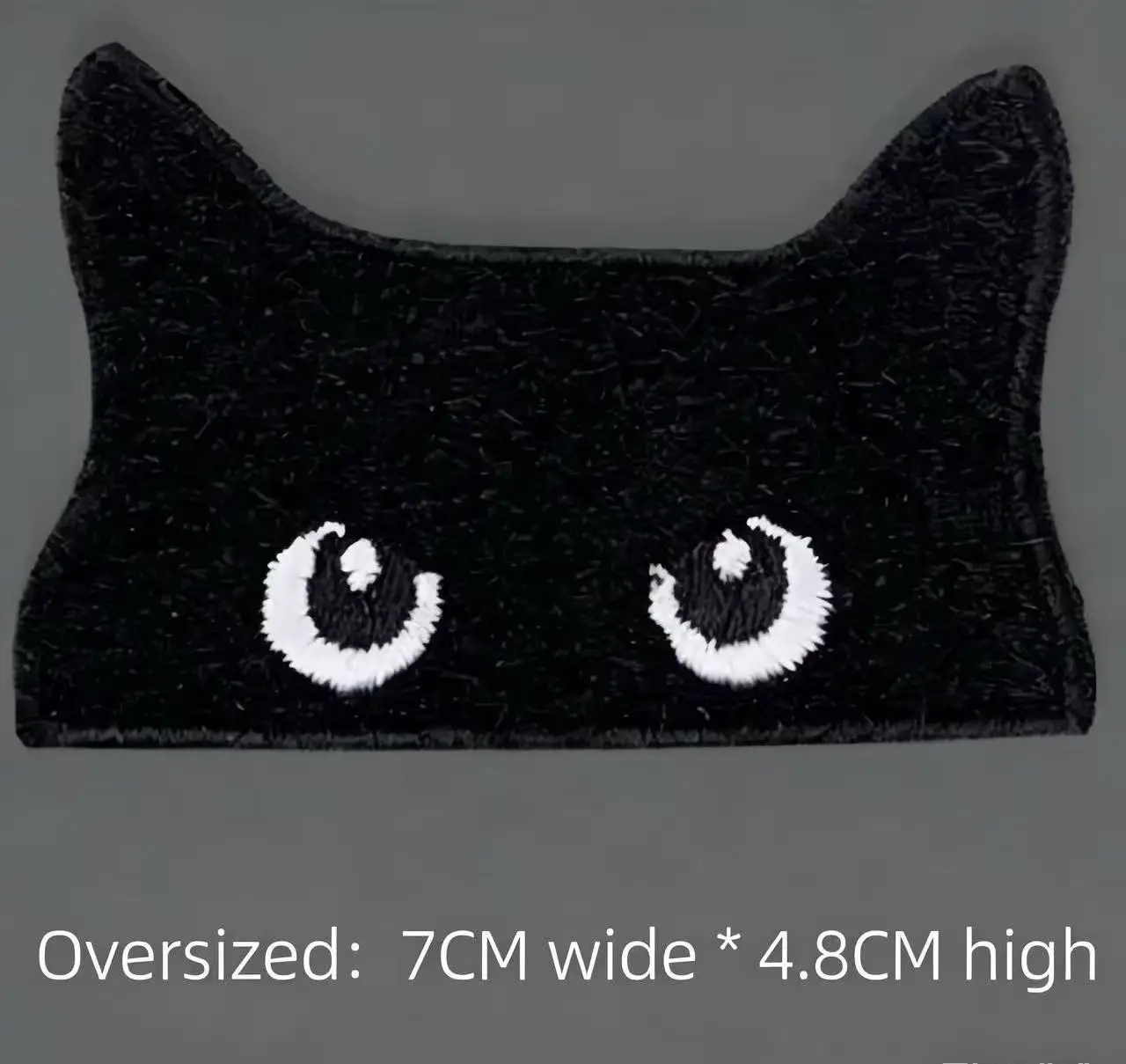 Embroidered Black Cat Design Patch - Product Image 2