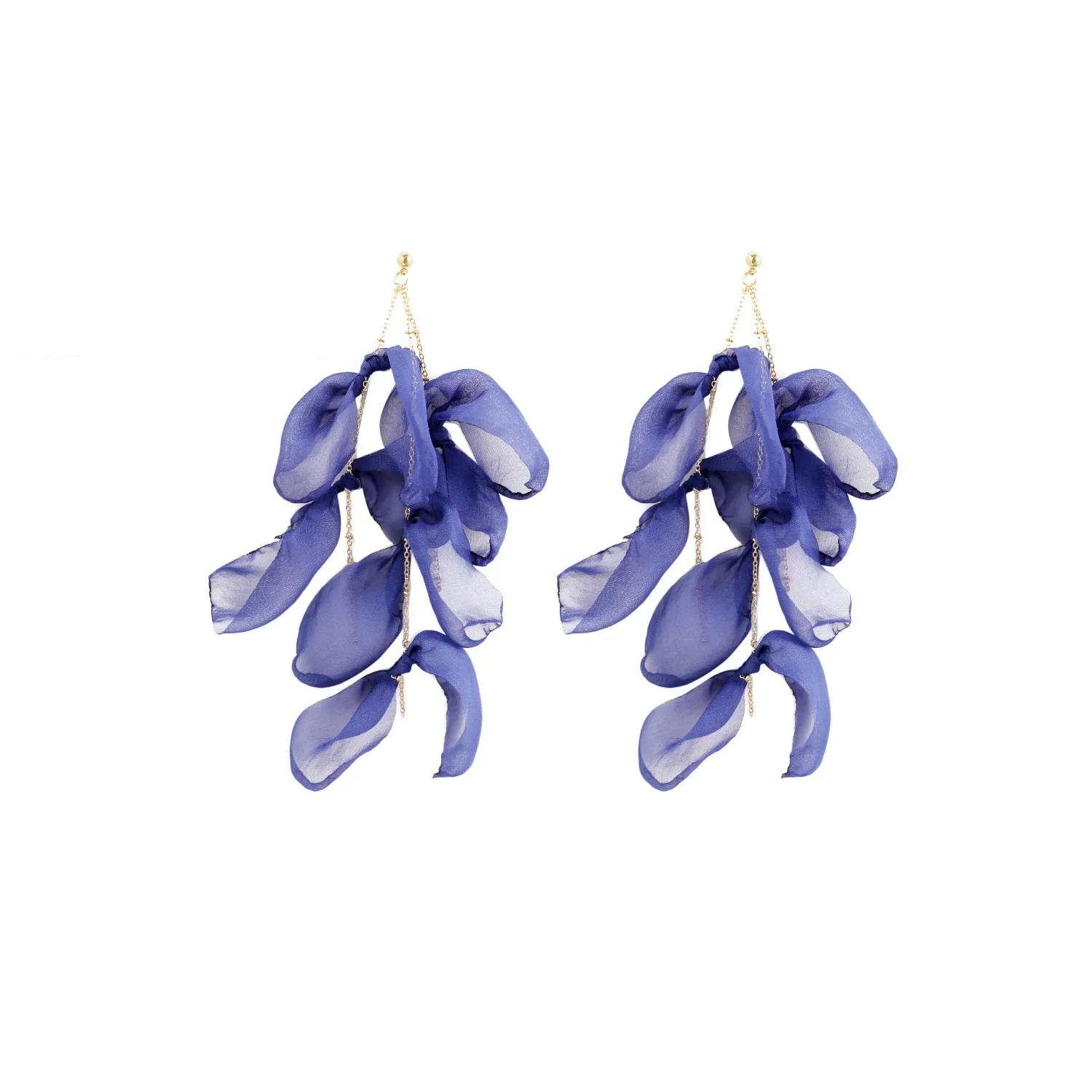 Drop Earrings Dangle Earrings Flower Earrings Elegant Lace Fabric Flower Drop Earings Dangle Handmade Layered Petal Fashion Jewelry Women Girls Earrings Bride Wedding Gifts