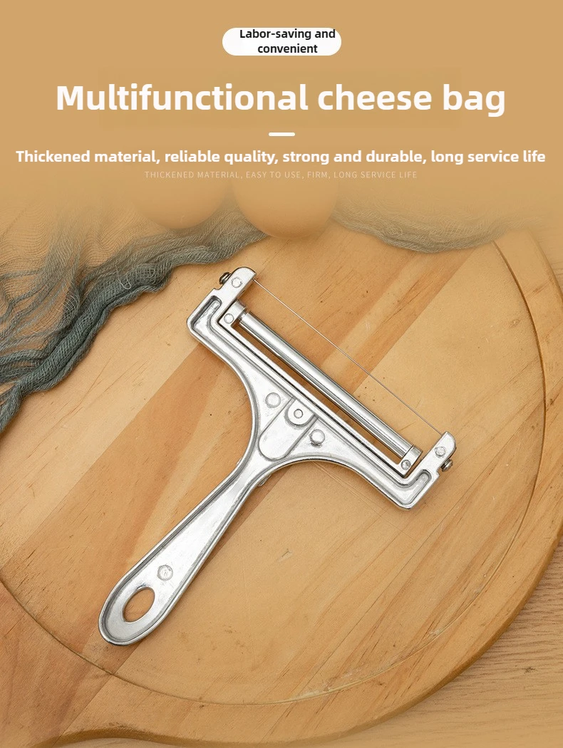 Description Picture 4 of item5-in-1 Cheese Tool System - FDA Steel Adjustable Slicer/Grater | Micro Shavings & Butter Blocks |Non-Slip Handle + Blade Guard