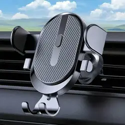 Universal Car Air Vent Phone Holder - Hands - Free Mount (Black)