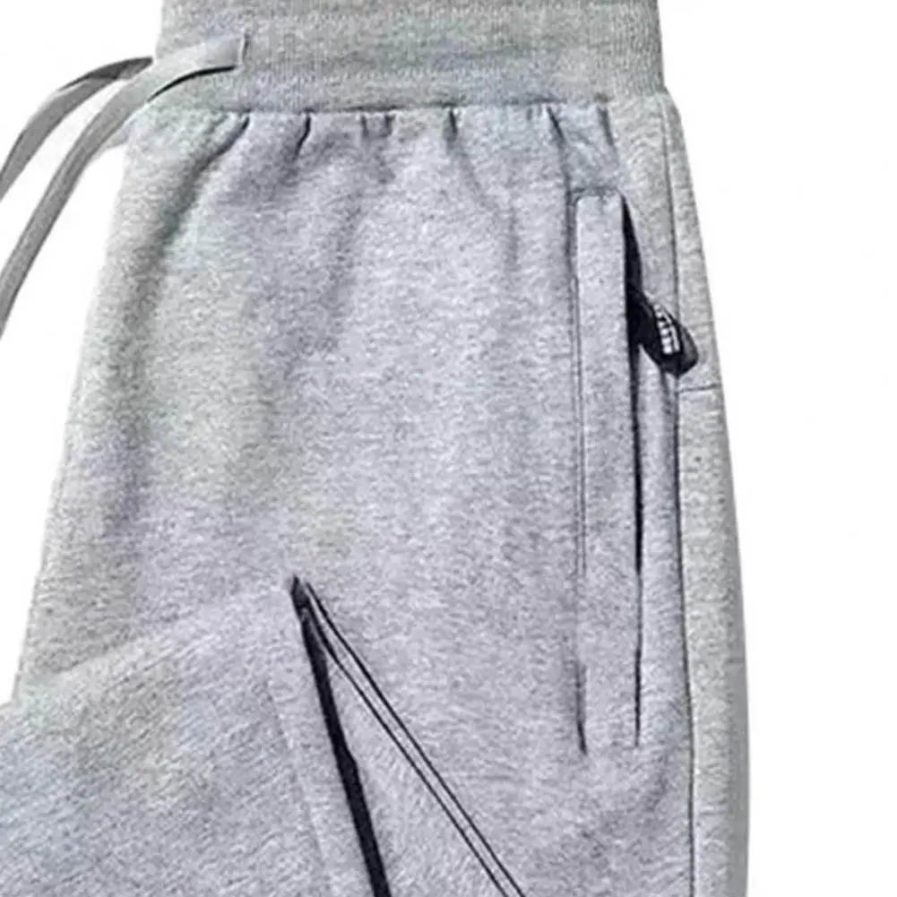 Winter Pants Men Fur Lined Joggers Thick Sweatpants Drawstring Trousers Men Fleece Running Pants Warm Velvet Ankle-Tied sport jogging trousers fleece sweatpants men casual pants