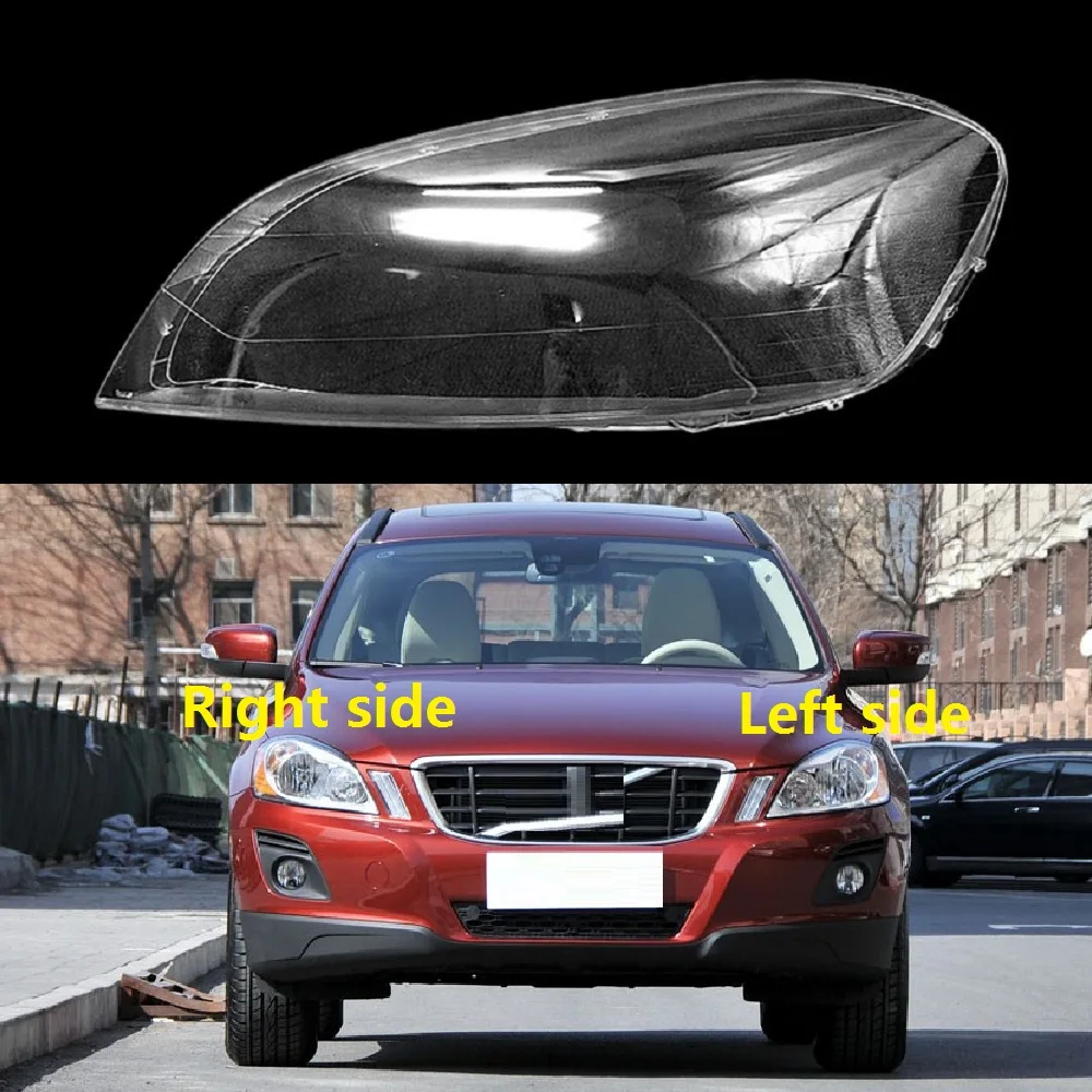 Car Headlamp Lens For Volvo Xc60 20092013 Plastic Cover Transparent