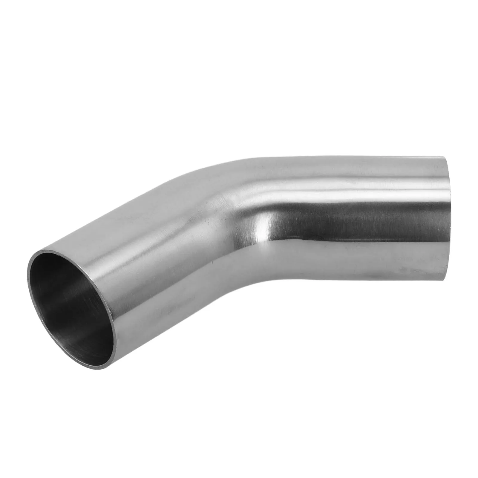 Versatile Stainless Steel Elbow 45° Degree Bend Exhaust Pipe Polished 19-51mm Silver Tool Accessories