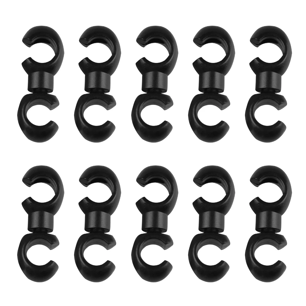10개/세트 자전거 크로스 라인 클립 산악 도로 자전거 브레이크 기어 케이블 S 스타일 클립 사이클링 교체 부품