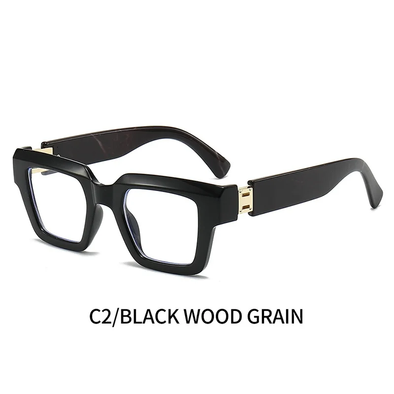Trendy Unisex Square Thick Frame Anti-Blue Light Glasses