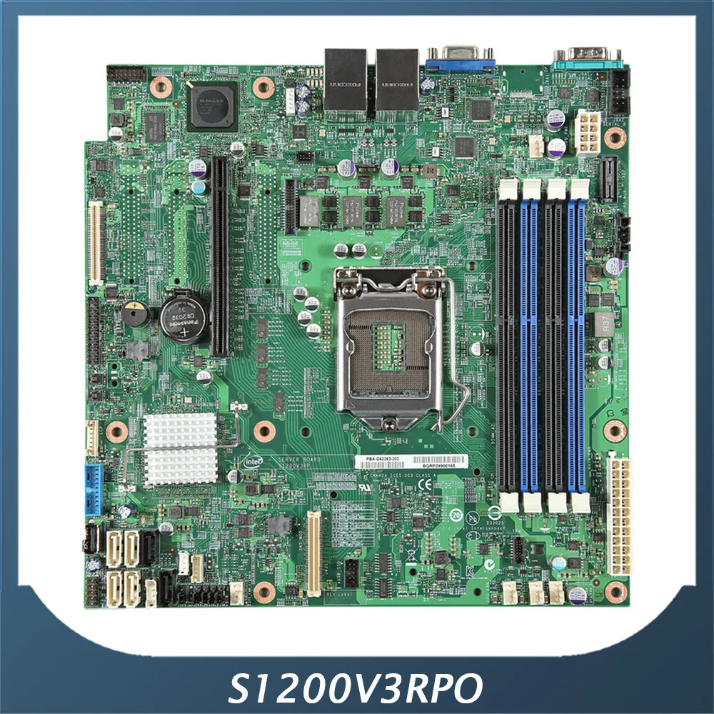 Server Motherboard For Intel S1200V3RPO E3 1200 V3 4 6G SATA 3 Fully Tested Good Quality