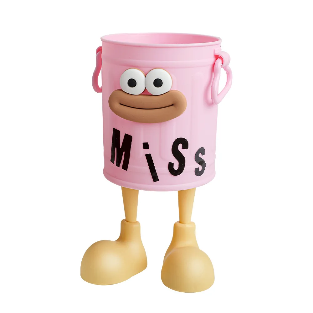 Cartoon Big Mouth Pen Holder - Large Capacity Desk Organizer for Office & Home, Creative Decor for Boys & Girls Free stickers