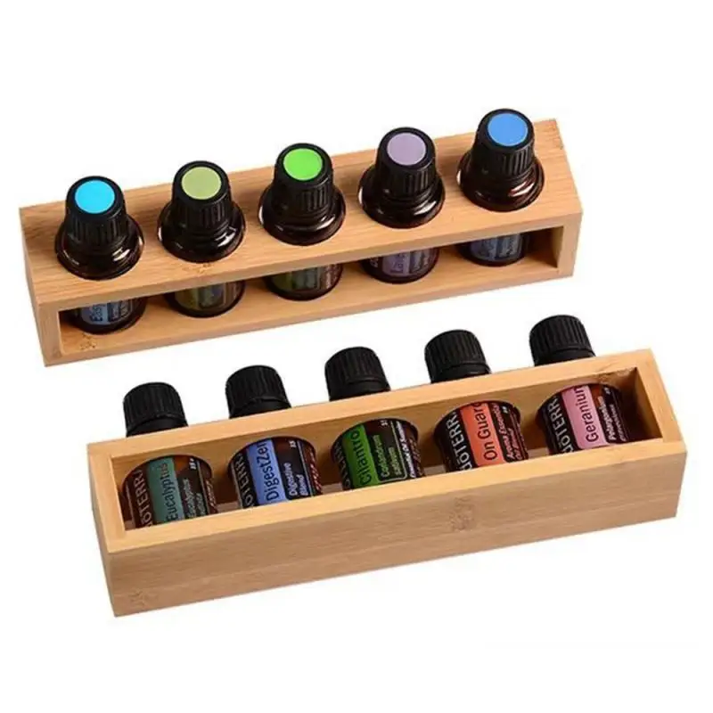 

Storage Rack School Chemical Glass Test Tube Rack Multi-functional Oil Finishing Bamboo Essential Bottle Sorting Rack