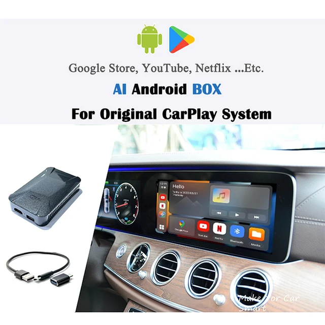 新4ギガバイト + 128ギガバイトcarplay愛ボックスCP600アンドロイドusb 