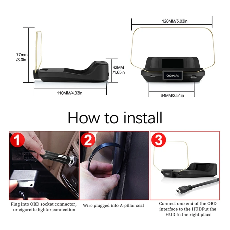 C2  HUD  ÷, GPS ׺̼, OBD2 ĳ, º ǻ,  ӵ 