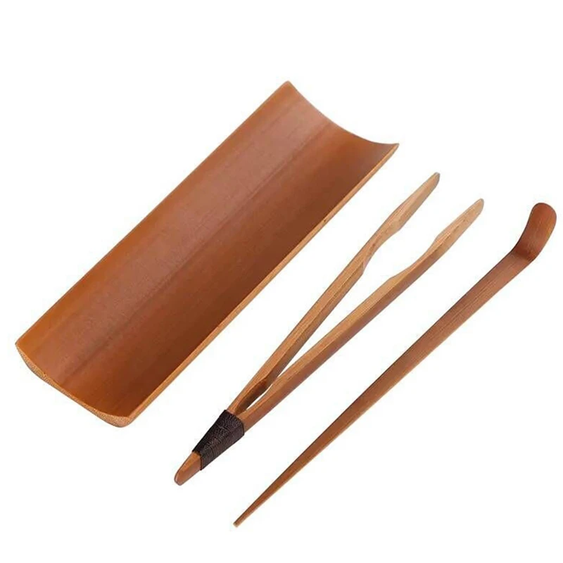 

3PCS Bamboo Tea Set Accessories Making Tool Kit Practical Tea Ceremony Accessories Chic Teaware Supplies For Tea