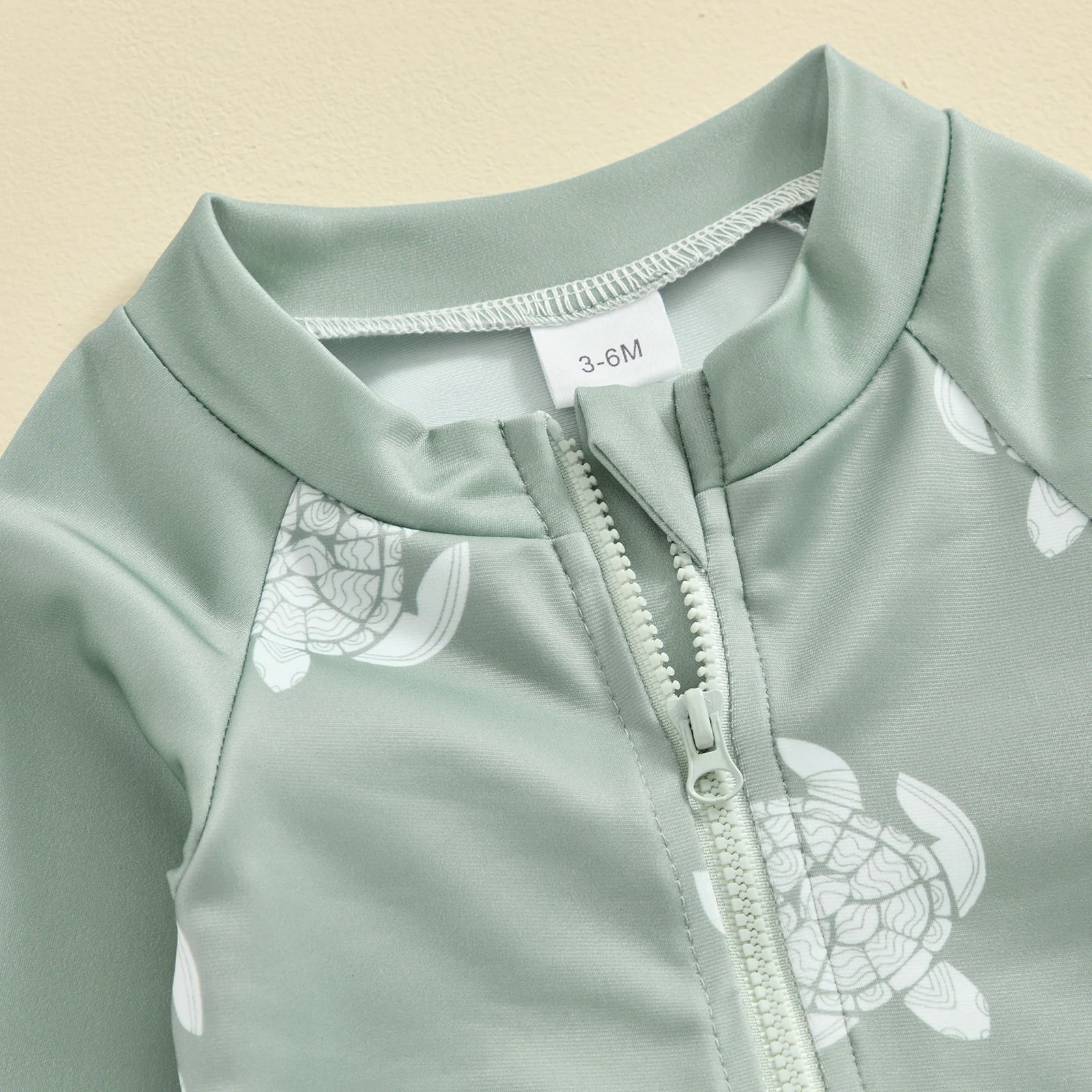 Cute Children Boys Rash Guard Swimwear Kids Bathing Suit Summer Long Sleeve Turtle Print T-shirt with Shorts and Hat Swimwear 5