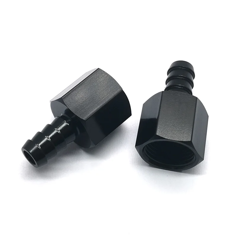 Aluminum Flare Adapter 6AN 8AN 10AN female To 3/8 Barb Push Hose