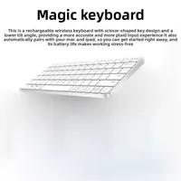 Clavier Bluetooth pour tablette iPad 2026, clavier sans fil silencieux portable et fin, clavier silencieux pour ordinateur Apple. 5