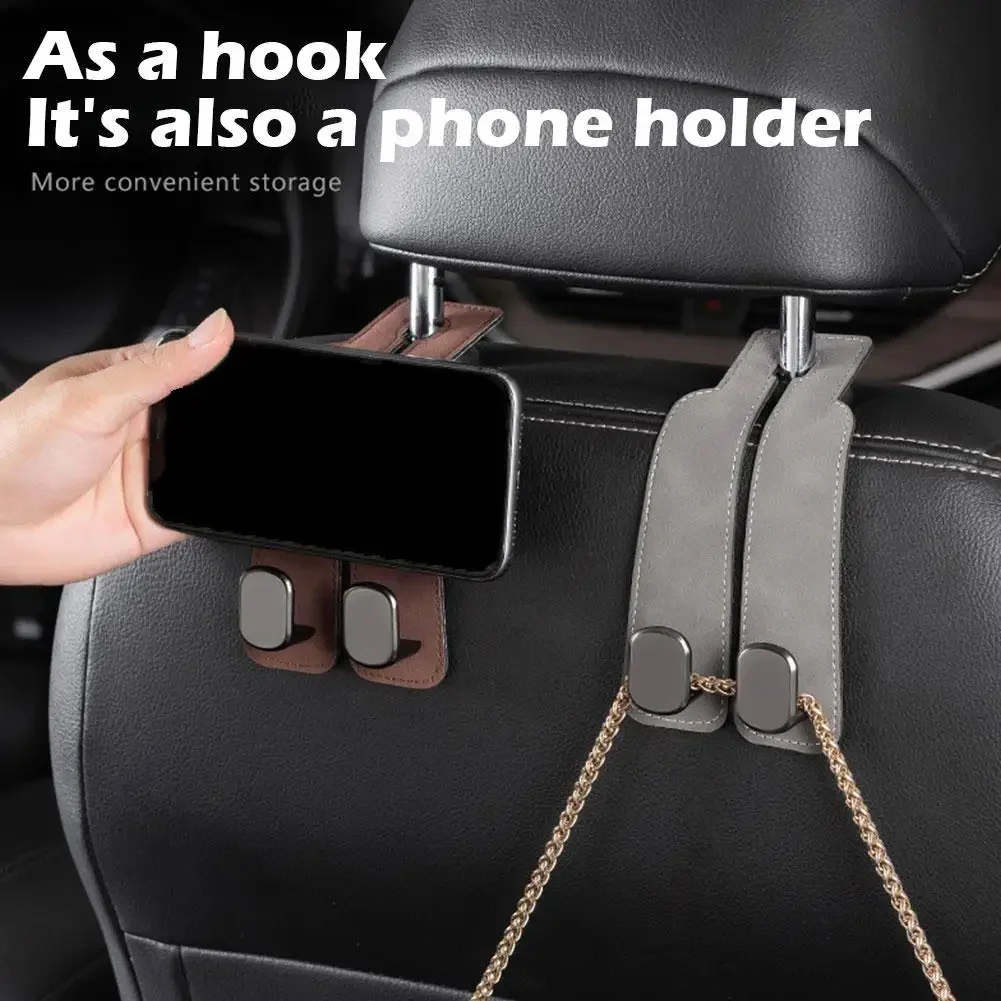 Car Headrest Hook Dual 20KG Load-Bearing