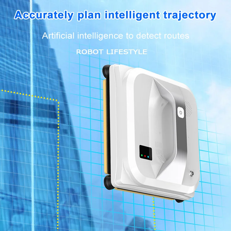 Automatic Window Robot Cleaner Smart Robotic Window Washer High Suction 3000Pa Glass Washing Wiper Remote Control Home Appliance
