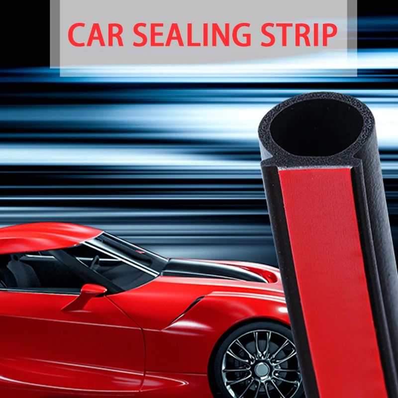 Car Door Rubber Seal Strips Big D Shaped Noise Insulation Weatherstrip Rubber Strips for Auto Truck Door Window Weather Strip 4