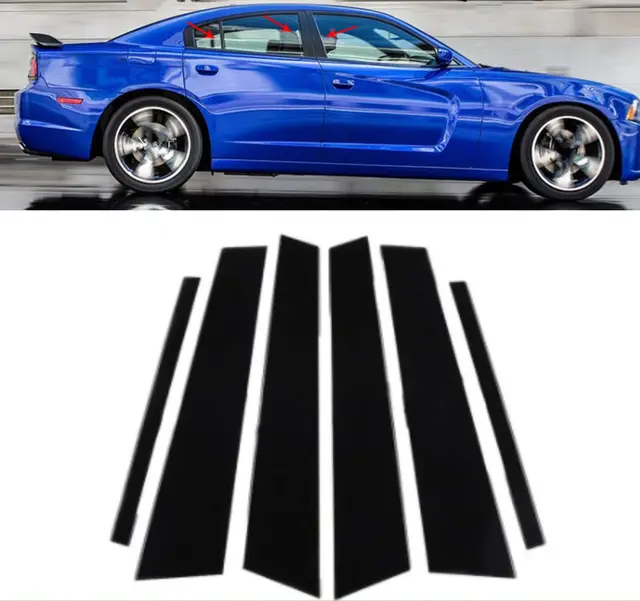 uxcell 車・バイク・自転車 DODGE チャージャー リア&サイド