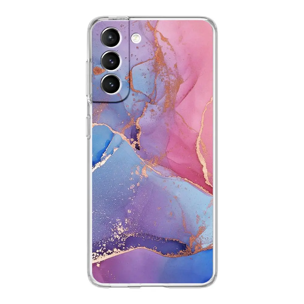 Elegant Marble Clear Silicone Shockproof Phone Case - Soft and Durable Protective Cover