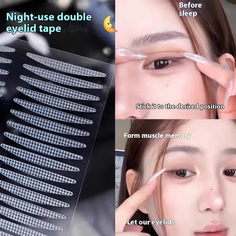 40/80개입 투명 메모리 이중 눈꺼풀 스티커 (눈꺼풀 가리개용) 통기성 방수 아이 리프트 스트립
