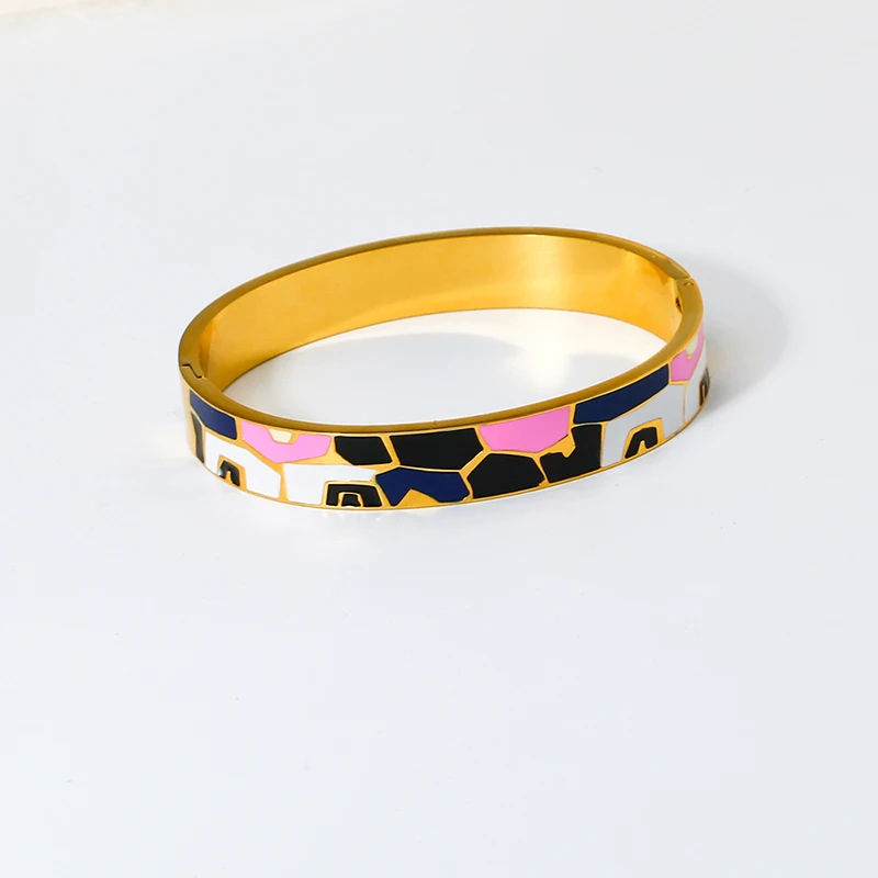 Gold-Plated and Enamel Bracelet