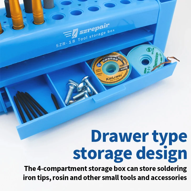 SZR-18 Multifunctional Screwdriver Parts Tool Storage Box Is Suitable for Mobile Phone Repair Tool Parts Storage Box Tools 2