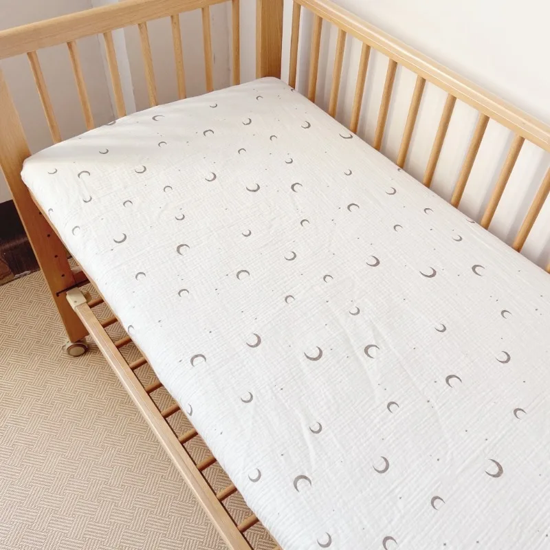 120x60cm Cotton Baby Bed Fitted Sheet Crib Fitted Sheets Bed Cover Soft Baby Mattress Cover Newborn Infant Bedding Sheet