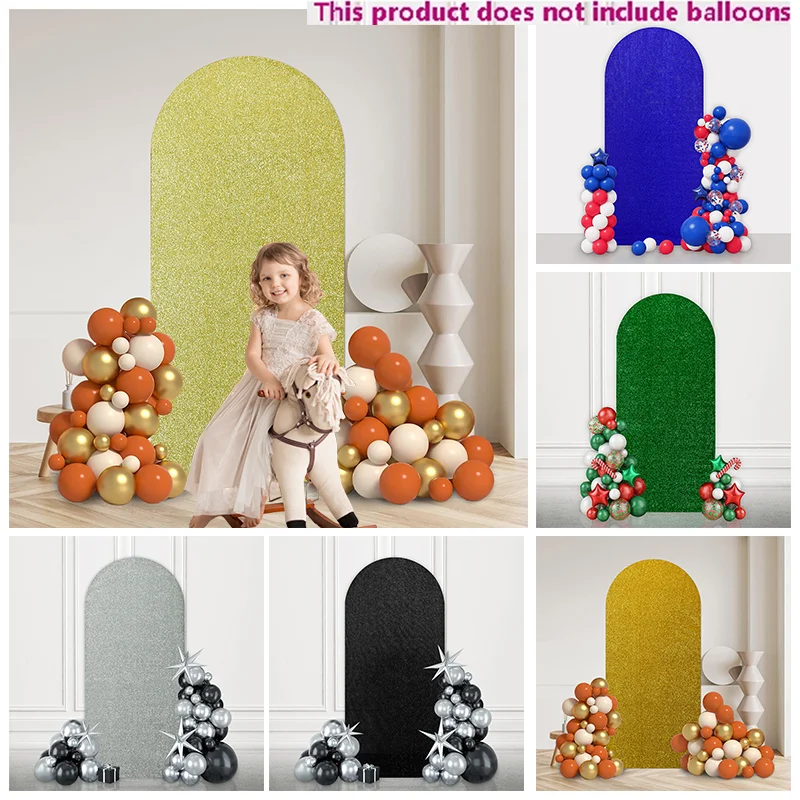 1.8x0.8m Arche Couverture De Fond,Noir élasthanne Dessus Rond Mariage