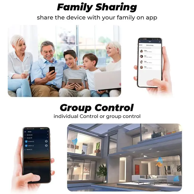 Умная розетка Tuya Wi-Fi, стандарт США, 20/10 А, розетка Wi-Fi для умного дома, работает с Alexa Google Home, дистанционное управление вашей бытовой техникой 5