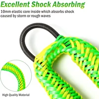 Boat Bungee Dock Lines Cords Docking Rope For Kayak Watercraft SeaDoos Jet Ski Pontoon Canoe Power Boat Mooring Rope Accessories 2