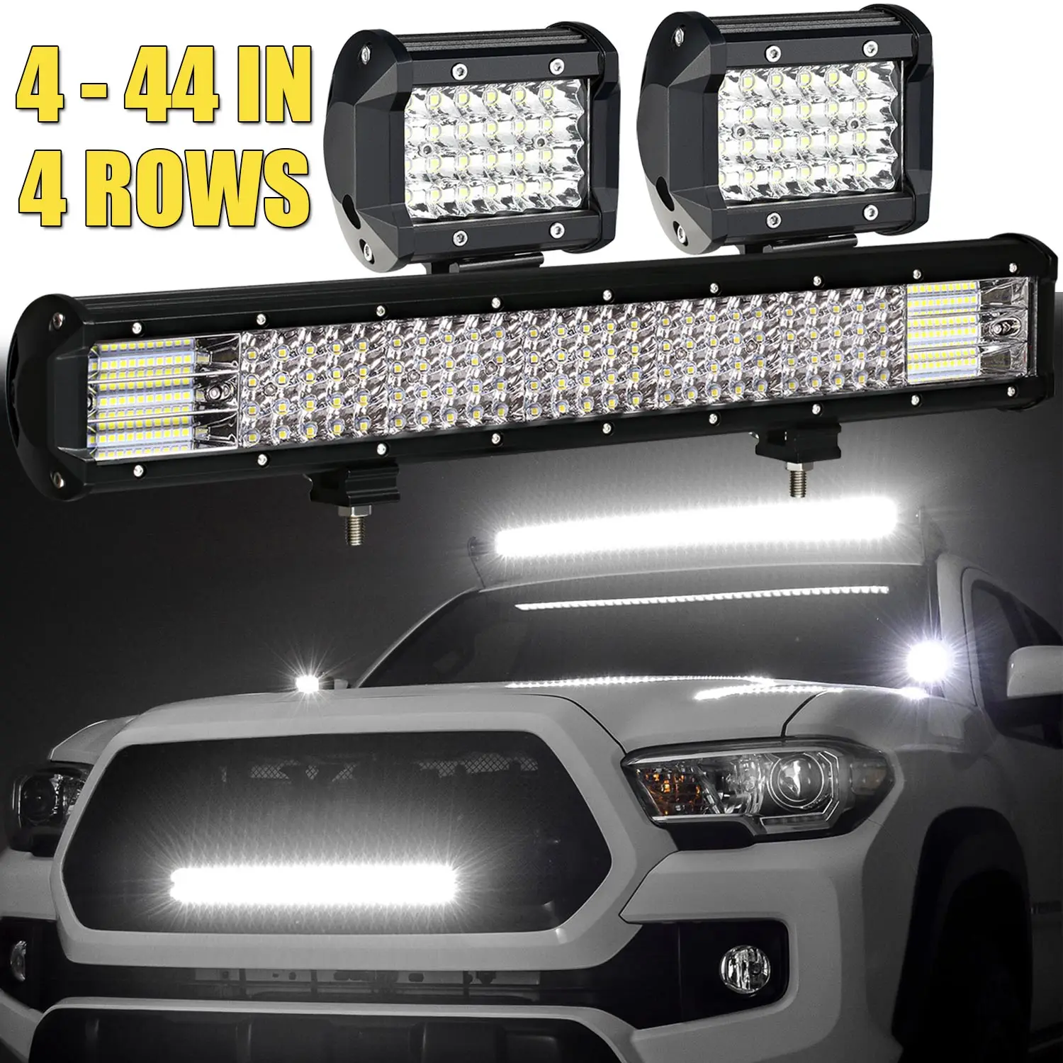 Willpower 32 Inch 180 W Straight LED Light Bar Combo Spot Flood LED Work  Light IP67 Waterproof with Mounting Bracket for Off-Road SUV Car ATV :  : Automotive