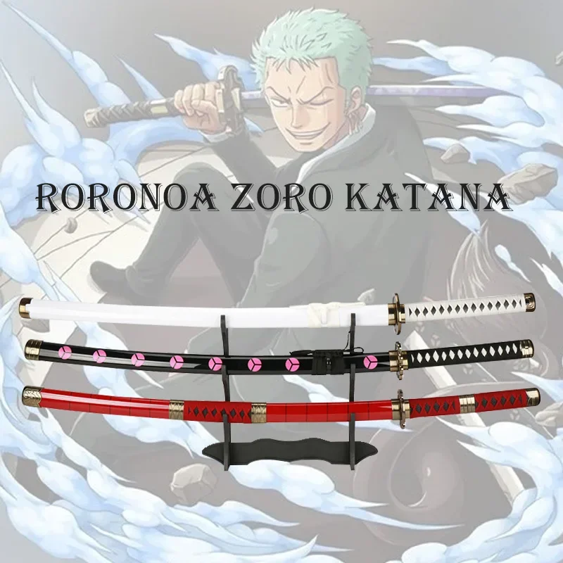 Roronoa Zoro Katana Anime Sword 104Cm / 41In Cosplay Toy Sword Halloween Gift Dressing Puntelli Enma Purple Wado Ichimonji