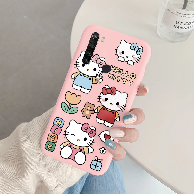 thumbnail image 1 of Bonita funda de teléfono para Xiaomi Redmi Note 8 8T Pro note8 Girl, anticaída, Cinnamoroll Kuromi, Hello Kitty, de silicona, a prueba de golpes, TPU, 1 of 5